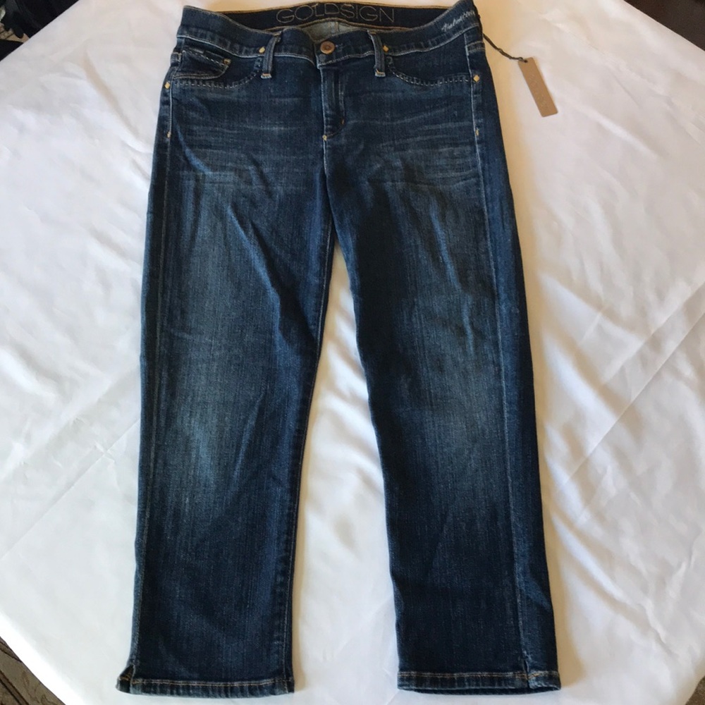 Goldsign Valentine Cropped Jeans sz 29 USA NWT
